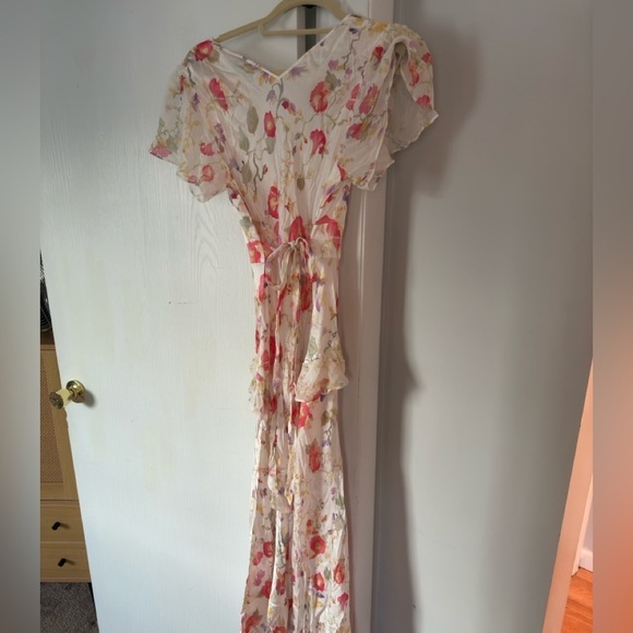 Rixo Evie Waterlily Floral Maxi Dress - Picture 6 of 10